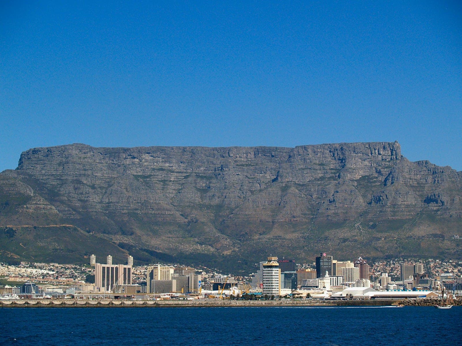 Cape Town residential area with mountain backdrop
